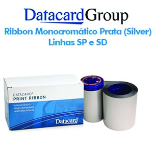 Ribbon Monocromático Prata Fosco (Silver) - Linhas SP e SD