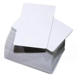 Cartões PVC Branco Padrão 54mmx 86mmx 0,30mm  caixa c/ 500 unidades