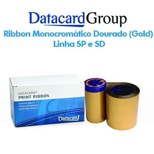 Ribbon Monocromático Dourado Fosco (Gold) - Linhas SP e SD