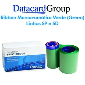 Ribbon Monocromático Verde (Green) - Linhas SP e SD